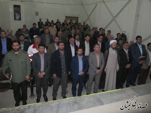 برگزاری همایش گرامیداشت "حماسه نهم دیماه"در شهرستان گمیشان