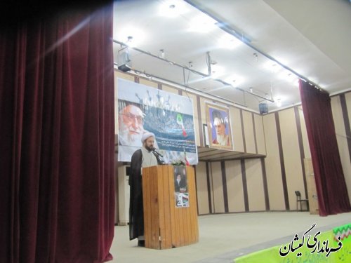 برگزاری همایش گرامیداشت "حماسه نهم دیماه"در شهرستان گمیشان