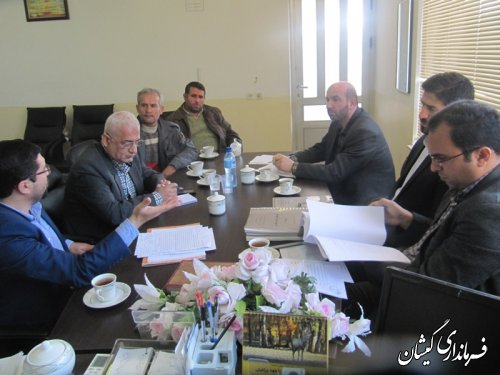 جلسه بررسی ممیزی مراتع وجذب عضویت دامداران جهت تعلیف دام در مراتع شهرستان گمیشان