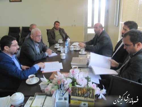 جلسه بررسی ممیزی مراتع وجذب عضویت دامداران جهت تعلیف دام در مراتع شهرستان گمیشان