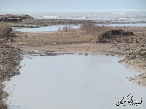 بازید از رودخانه گرگانرود حوزه استحفاظی شهرستان گمیشان