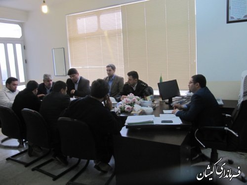 جلسه شورای ترافیک شهرستان گمیشان برگزار شد