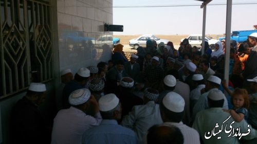 جلسه بررسی مشکل آب شرب روستای سقرتپه با حضور فرماندار گمیشان