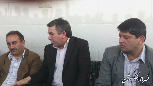 جلسه بررسی مشکل آب شرب روستای سقرتپه با حضور فرماندار گمیشان