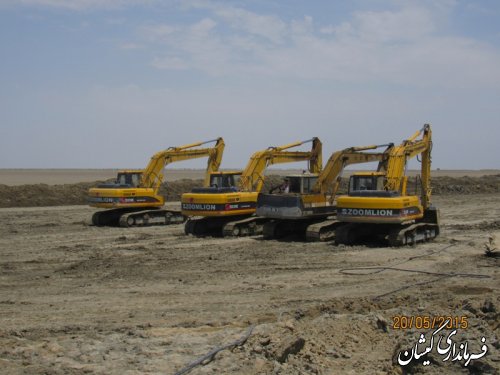 افتتاح پروژه کانال آبرسان سایت میگو گمیشان