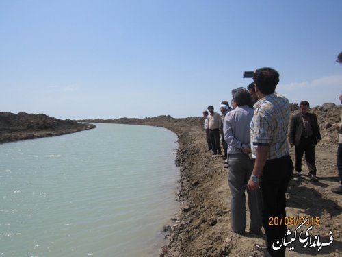 افتتاح پروژه کانال آبرسان سایت میگو گمیشان
