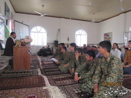یادواره دوشهید پایگاه شهید فهمیده در شهرستان گمیشان برگزار شد