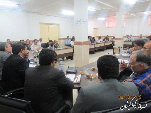 اولین جلسه ستاد گرامیداشت هفته دولت شهرستان با حضور فرماندار گمیشان