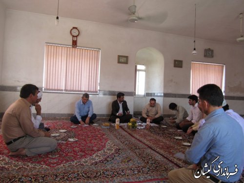 نشست بخشدار مرکزی با دهیاران روستاهای نوار مرزی شهرستان گمیشان