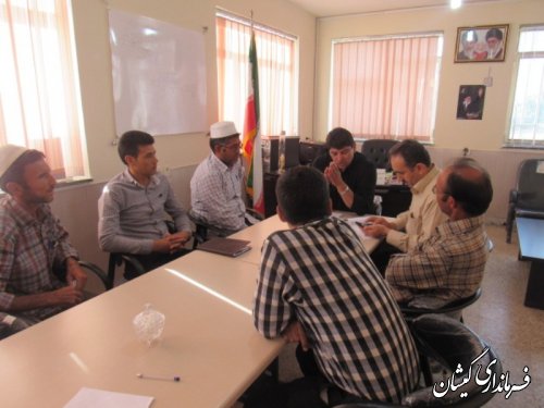 جلسه بررسی مشکلات آب شرب روستای سقرتپه