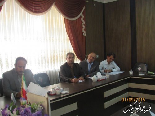 سومین جلسه ستاد انتخابات شهرستان برگزار شد