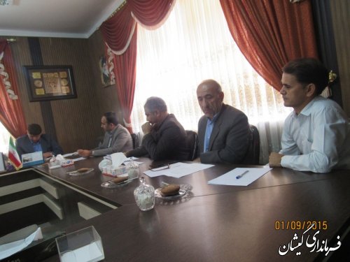 سومین جلسه ستاد انتخابات شهرستان برگزار شد