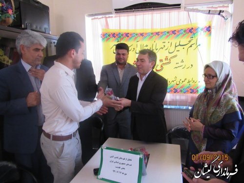 از قهرمانان مدال آور کشتی آلیش سیمین شهر تجلیل شد
