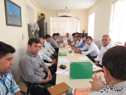 جلسه برنامه ریزی و هماهنگی جشنواره فرهنگی ورزشی تعطیلات تابستانه فرهنگ اقوام بخش گلدشت برگزار شد