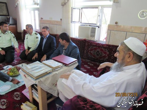 فرماندار گمیشان با امام حمعه سیمین شهر دیدار وگفتگوکرد