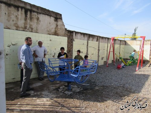 پارک بازی کودکان  روستای قلعه حاجی گلدیخان افتتاح شد