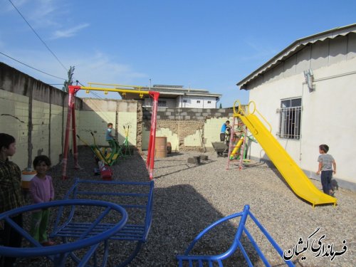 پارک بازی کودکان  روستای قلعه حاجی گلدیخان افتتاح شد