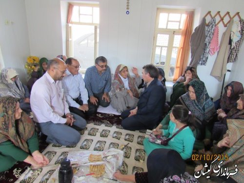 فرماندار گمیشان از خانواده های مرحوم طلابی و دولو دیدار ودلجویی کرد
