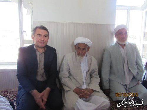 فرماندار گمیشان از خانواده های مرحوم طلابی و دولو دیدار ودلجویی کرد