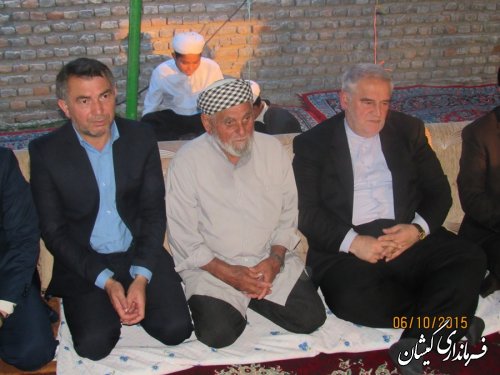استاندار گلستان با خانواده مرحوم آخوند یوسف طلابی دیدار و دلجویی کرد