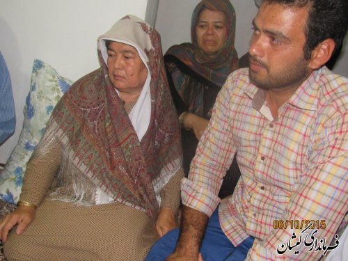 دیدار ودلجویی استاندار گلستان از خانواده مرحوم عید محمد طریک