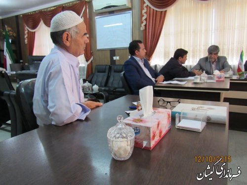 جلسه رسیدگی به وضعیت خشکسالی زمین های کشاورزی شهرستان گمیشان برگزار شد