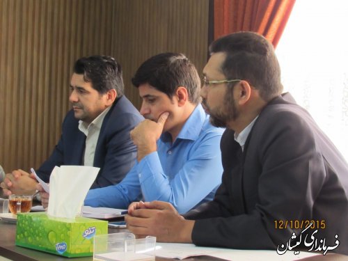 جلسه رسیدگی به وضعیت خشکسالی زمین های کشاورزی شهرستان گمیشان برگزار شد