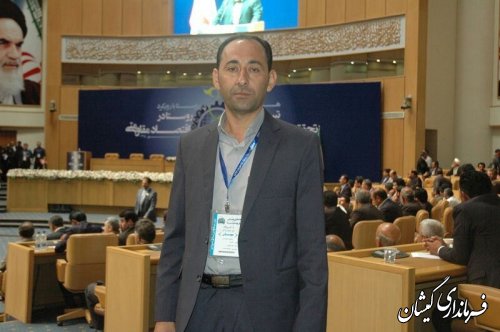 سخندان عضو شورای اسلامی بخش گلدشت در همایش روز ملی شوراها در تهران حضور یافت