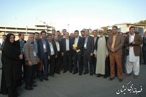 سخندان عضو شورای اسلامی بخش گلدشت در همایش روز ملی شوراها در تهران حضور یافت