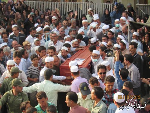 تقدیر فرماندار گمیشان از حضور مردم شریف شهرستان در مراسم استقبال وتشییع جانباختگان منا
