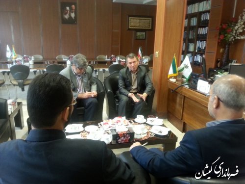 دیدار فرماندار گمیشان با مدیر ستادی بانک کشاورزی استان