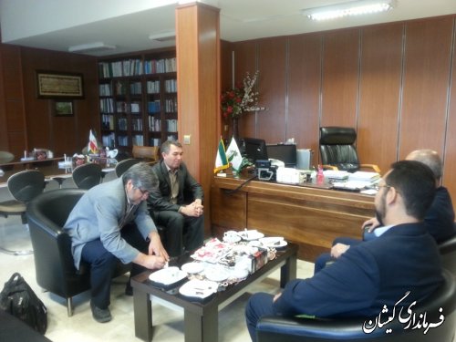دیدار فرماندار گمیشان با مدیر ستادی بانک کشاورزی استان