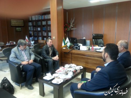 دیدار فرماندار گمیشان با مدیر ستادی بانک کشاورزی استان