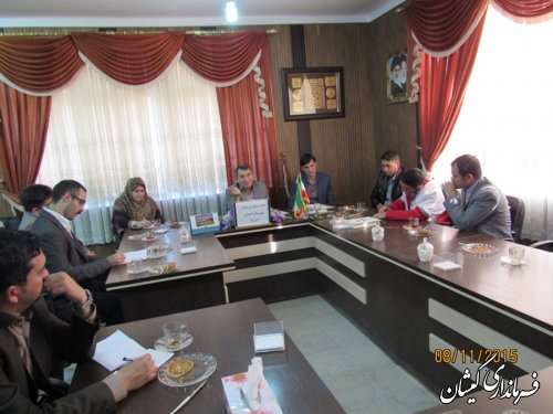 برگزاری جلسه مشاوران جوان ادارات شهرستان گمیشان