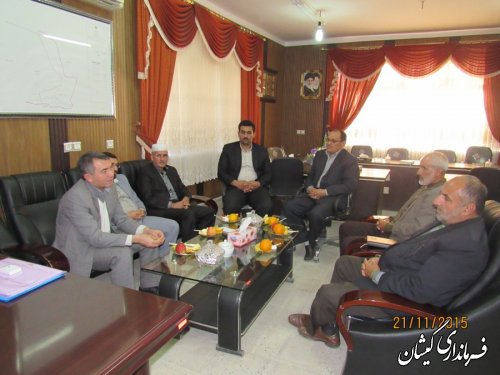نشست فرماندار گمیشان با اعضای هیات نظارت بر انتخابات شهرستان