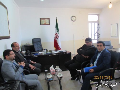 بازدید کارشناسان اداره کل سیاسی و انتخابات استانداری از فرمانداری گمیشان