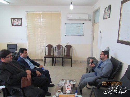 بازدید کارشناسان اداره کل سیاسی و انتخابات استانداری از فرمانداری گمیشان