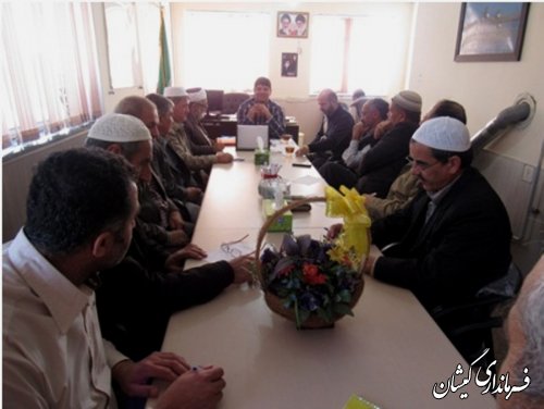 اولین جلسه هیات اجرایی حوزه فرعی بخش گلدشت برگزار شد