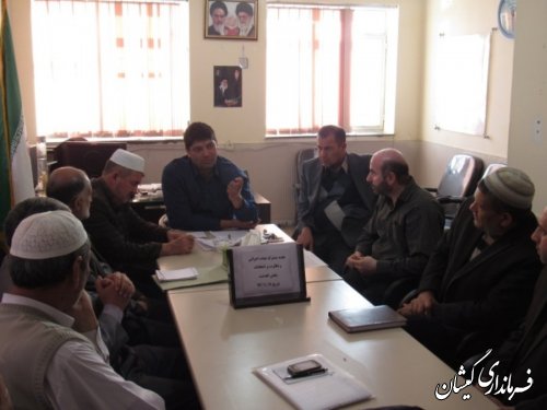 جلسه مشترک هیات اجرایی و هیات نظارت بخش گلدشت برگزار شد