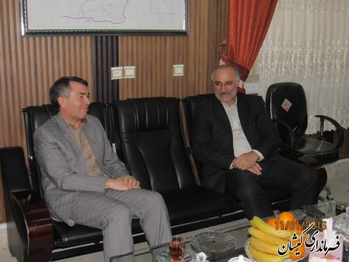 دیدار مدیرعامل شرکت پخش فرآورده های نفتی استان با فرماندار گمیشان
