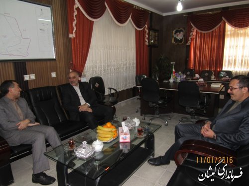 دیدار مدیرعامل شرکت پخش فرآورده های نفتی استان با فرماندار گمیشان
