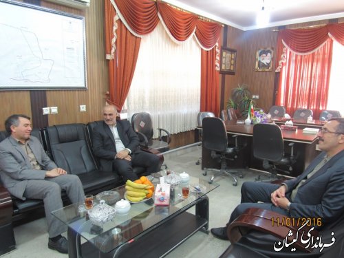 دیدار مدیرعامل شرکت پخش فرآورده های نفتی استان با فرماندار گمیشان