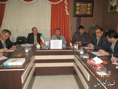 شانزدهمین جلسه ستاد انتخابات شهرستان گمیشان برگزار شد