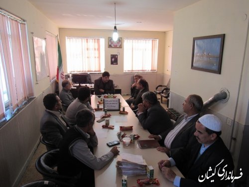 جلسه هیات اجرایی و هیات نظارت ستاد انتخابات بخش گلدشت برگزار شد
