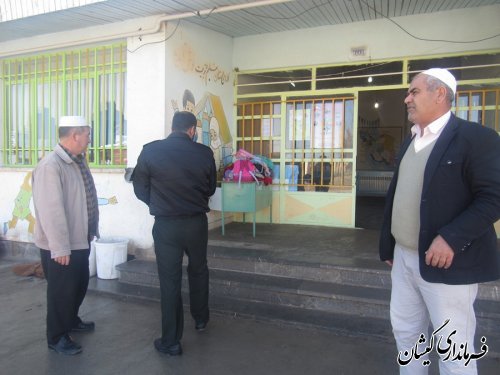 بررسی امکانات محل شعب اخذ رای در سیمین شهر و روستاهای بخش گلدشت