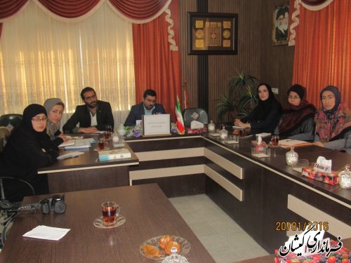 جلسه کمیته بانوان دهه مبارک فجر شهرستان گمیشان برگزار شد