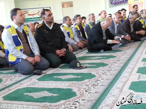 مانور مواجهه با زلزله و افت فشار گاز برگزار شد