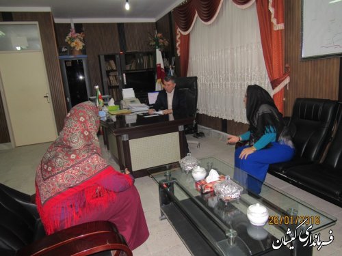 فرماندار گمیشان به صورت چهره به چهره با مردم شهرستان دیدار کرد
