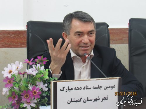 دومین جلسه ستاد دهه مبارک فجر شهرستان گمیشان برگزار شد