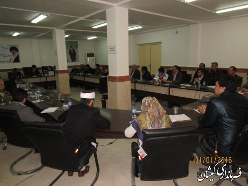 دومین جلسه ستاد دهه مبارک فجر شهرستان گمیشان برگزار شد